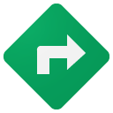Direction SeaGreen icon