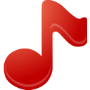 music Firebrick icon