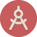 Circlecompass IndianRed icon