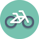Bike MediumAquamarine icon