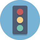 Traffic SkyBlue icon