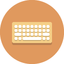 Keyboard SandyBrown icon
