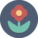 Flower DimGray icon