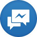 Messenger, Facebook SteelBlue icon