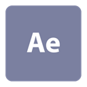 adobe, After, effects LightSlateGray icon