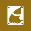 Disk, Cleanup Olive icon