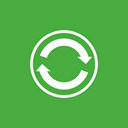 sync, Center LimeGreen icon