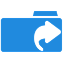 Folder, Links DodgerBlue icon