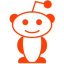 Alt, Reddit Black icon