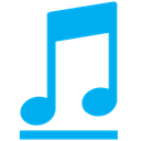 music, Library DeepSkyBlue icon