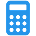 calculator DodgerBlue icon