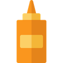 Bottle, Mustard, Spicy, ketchup, food Black icon