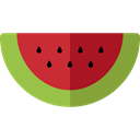 food, diet, Fruit, vegetarian, organic, Healthy Food, vegan, watermelon Black icon