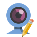pencil, Webcam CornflowerBlue icon