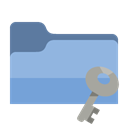 Key, Folder SkyBlue icon