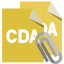 File, Attachment, Format, Cda Goldenrod icon