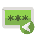 Left, password YellowGreen icon