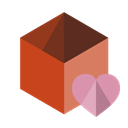 Box, Heart Black icon