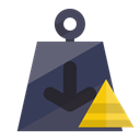 weight, pyramid DarkSlateGray icon