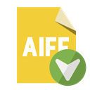 File, Format, Aiff, Down Goldenrod icon