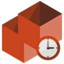 Box, Clock Chocolate icon
