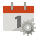 Calendar, Gear Gainsboro icon