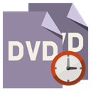 Clock, File, Dvd, Format LightSlateGray icon