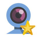 star, Webcam CornflowerBlue icon