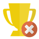 trophy, Close Gold icon