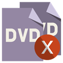 Dvd, File, cross, Format LightSlateGray icon