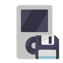 ipod, Diskette DarkSlateGray icon