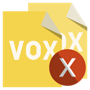 vox, Format, File, cross SandyBrown icon