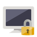 Lock, monitor Gainsboro icon