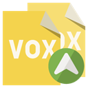 vox, vox up, Format, Up, File SandyBrown icon