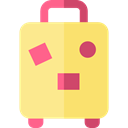 travelling, baggage, suitcase, luggage Khaki icon