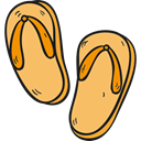 sandals, fashion, flip flops, footwear, Flip flop, Summertime SandyBrown icon