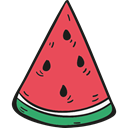 organic, Food And Restaurant, food, Healthy Food, vegetarian, Fruit, vegan, watermelon, diet IndianRed icon