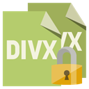 Lock, File, Format, Divx DarkKhaki icon
