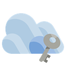 Cloud, Key LightSteelBlue icon