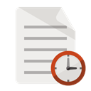 document, Clock Linen icon