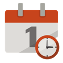 Clock, Calendar Gainsboro icon