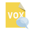 vox, speech, File, Bubble, Format SandyBrown icon