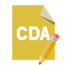 Cda, pencil, Format, File Goldenrod icon