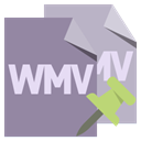 File, Format, push, pin, Wmv LightSlateGray icon