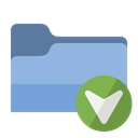Folder, Down SkyBlue icon