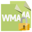 Format, Wma, File, Lock DarkKhaki icon