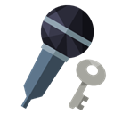 Microphone, Key Black icon