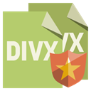 Format, shield, Divx, File DarkKhaki icon