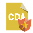 Format, shield, File, Cda Goldenrod icon