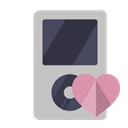 Heart, ipod Silver icon